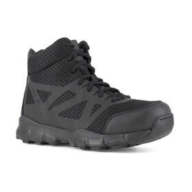The Reebok Dauntless Ultra Light 5" Seamless Tactical Boot is great to keep you comfortable all day featuring a soft toe and side zipper.
